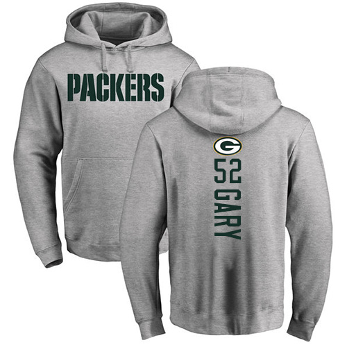 Men Green Bay Packers Ash #52 Gary Rashan Backer Nike NFL Pullover Hoodie Sweatshirts->nfl t-shirts->Sports Accessory